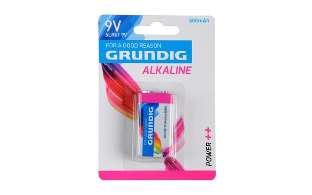 Grundig Alkaline Batterie E-Block 9V / 500 MAh 1 Grundig Alkaline Batterie E-Block 9V / 500 MAh