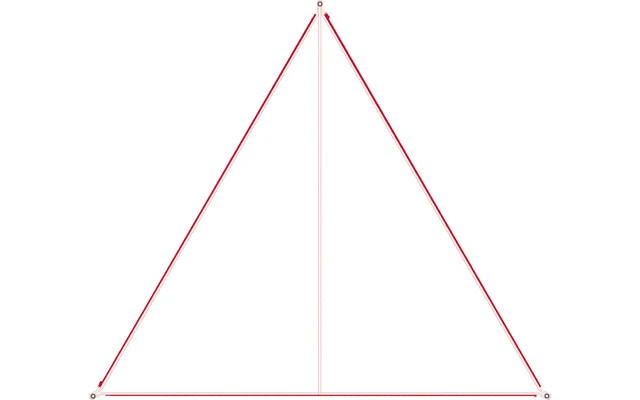 Bent Canvas Plain Single Tarp Autumn Glory / Zipper Red 1 Bent Canvas Plain Single Tarp Autumn Glory / Zipper Red