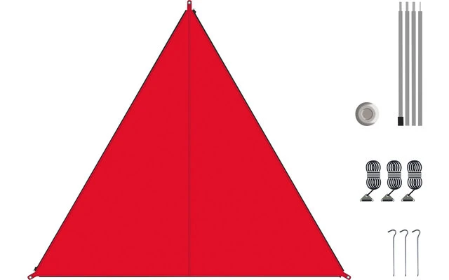 Bent Canvas Plain Set Tarp Barbados Cherry / Zipper Black 3 Bent Canvas Plain Set Tarp Barbados Cherry / Zipper Black – Bild 3