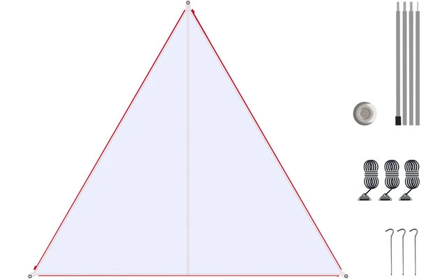 Bent Canvas Plain Set Tarp Barbados Cherry / Zipper Black 5 Bent Canvas Plain Set Tarp Barbados Cherry / Zipper Black – Bild 5