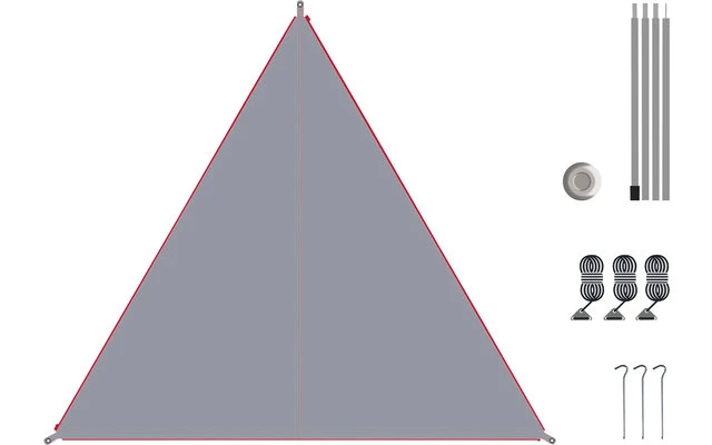 Bent Canvas Plain Set Tarp Barbados Cherry / Zipper Black 7 Bent Canvas Plain Set Tarp Barbados Cherry / Zipper Black – Bild 7