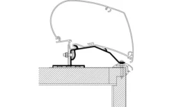 Thule Caravan Omnistor 6200 / 6300 / 9200 Markisenadapter Dachmontage 3,0 M -Fiama Camping Geschaft 357758 2544050