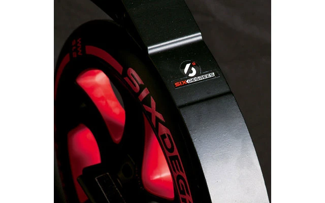 Six Degrees Aluminium Pro Klappbarer Scooter Schwarz / Rot 2 Six Degrees Aluminium Pro Klappbarer Scooter Schwarz / Rot – Bild 2