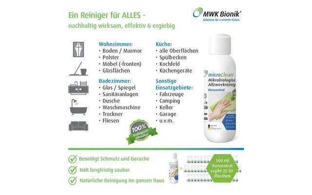 MWK Bionik MicroClean Berger Edition Mikrobiologischer Allzweckreiniger 500 Ml 1 MWK Bionik MicroClean Berger Edition Mikrobiologischer Allzweckreiniger 500 Ml