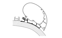 Thule Chartago Chic Adapter Für Serie 6, 3,5 M -Fiama Camping Geschaft 38744 3885