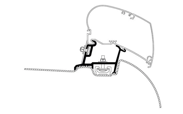 Thule Markisenadapter Mercedes Sprinter/ VW Crafter 1 Thule Markisenadapter Mercedes Sprinter/ VW Crafter