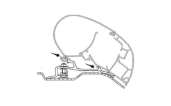 Dometic PR-Adapt Adapter Für Dachmarkisen PR 2000 Und PR 2500 4,0m -Fiama Camping Geschaft 457443 3315962