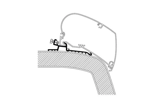 Thule Markisenadapter Hymer SX 3,5m 2 Thule Markisenadapter Hymer SX 3,5m – Bild 2