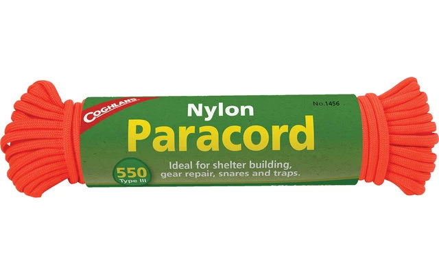 Coghlans Paracord Fallschirmseil 15,25 M Neon Orange 1 Coghlans Paracord Fallschirmseil 15,25 M Neon Orange