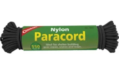 Coghlans Paracord Fallschirmseil 15,25 M Schwarz -Fiama Camping Geschaft 495327 3451404 1