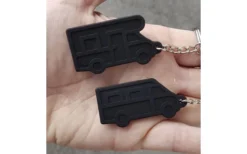 Pufz Schlüsselring Wohnwagen Retro Schwarz -Fiama Camping Geschaft 553285 3623761