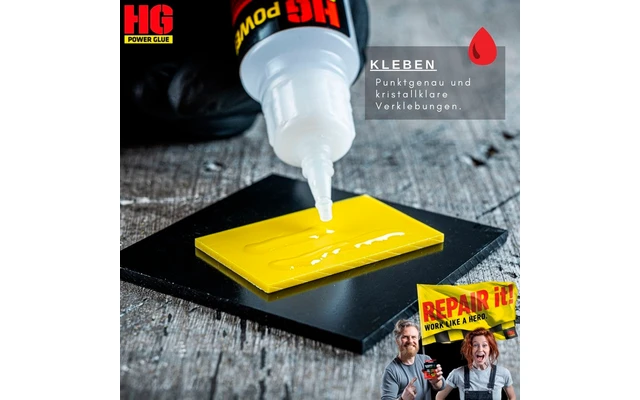 HGPower Glue Schweißnaht Aus Der Flasche Klebstoff Reparaturset Mini 2-teilig 5 HGPower Glue Schweißnaht Aus Der Flasche Klebstoff Reparaturset Mini 2-teilig – Bild 5