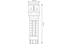 Entac Mini Taschenlampe 3 W Und COB Wiederaufladbar