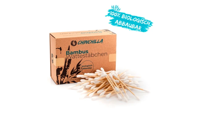 Chinchilla Wattestäbchen Aus Bambus Plastikfrei 200 Stück 3 Chinchilla Wattestäbchen Aus Bambus Plastikfrei 200 Stück – Bild 3