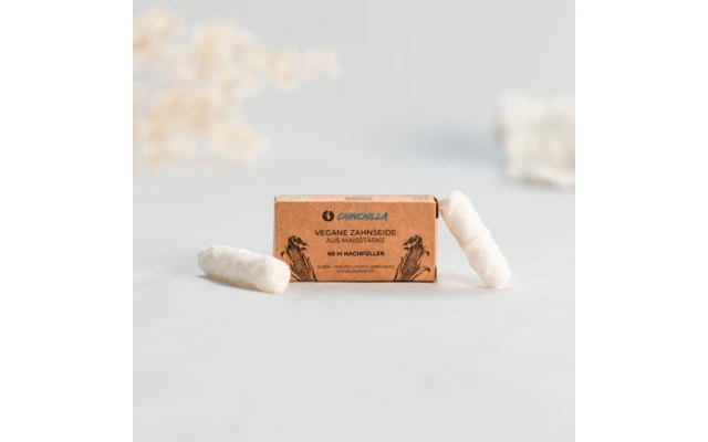 Chinchilla Vegane Zahnseide Nachfüller Plastikfrei 2 X 30 Meter 1 Chinchilla Vegane Zahnseide Nachfüller Plastikfrei 2 X 30 Meter