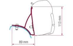 Fiamma Markisenadapter-Kit Nissan NV200 - Deep Black