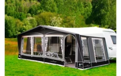 Walker Vorzelt Atrium-300 Anthrazit Glasfiber MAX 825 Umlaufmaß 810-840 Cm -Fiama Camping Geschaft 667164 4567521