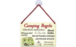 Blechschild Camping Regeln